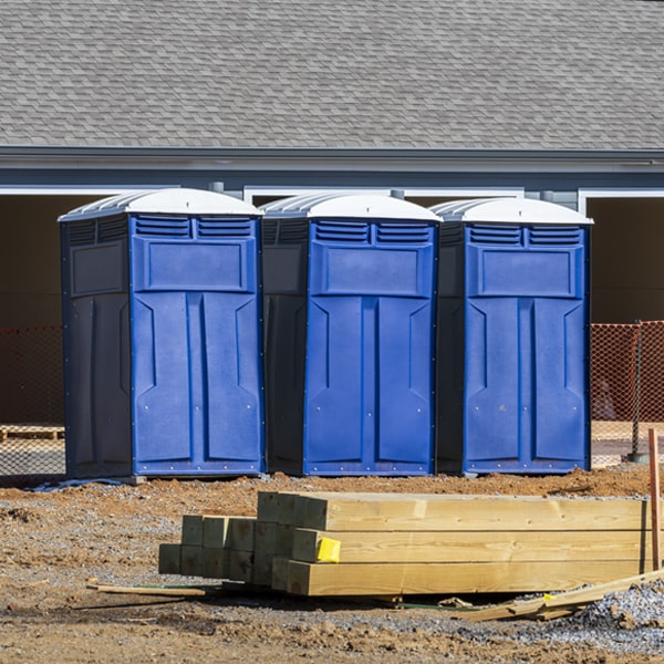 is there a specific order in which to place multiple porta potties in Stone Creek Ohio